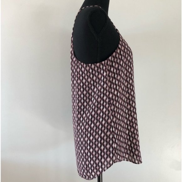 Womens RW&CO. Spaghetti strap Racer back Geometric pattern tank top size S - Picture 5 of 11